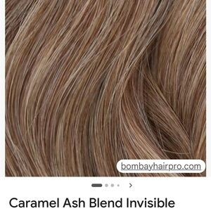 New Bombay hair clip-in extensions caramel ash blend 12”